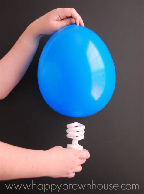 Magic Light Bulb Balloon Science Experiment Happy Brown House