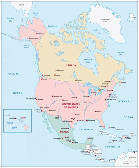 Geography North America Level 1 Activity For Kids Uk