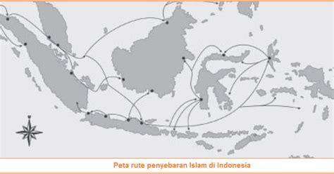 Peta Jalur Penyebaran Agama Islam Di Indonesia Gambar Peta Penyebaran Islam Di Indonesia