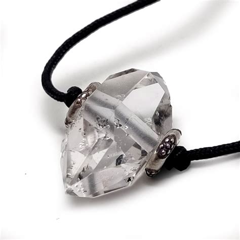 Herkimer Diamond Drilled Pendant The Fossil Cartel