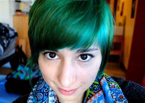 Green And Turquoise Hair Dark Green Hair Dye Dark