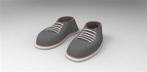 Toon Shoe 3d Model Cgtrader