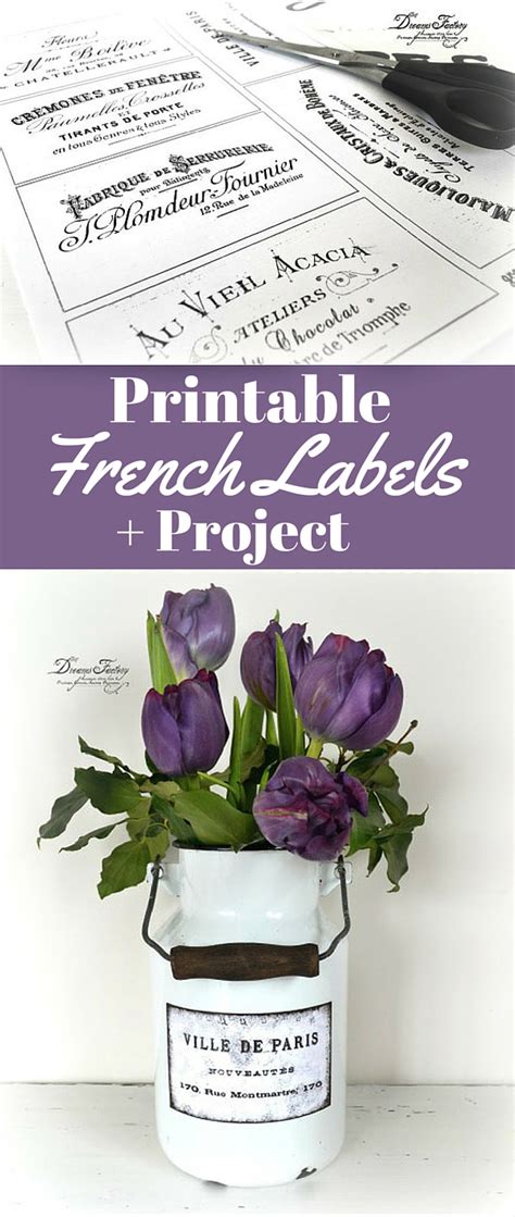 Gorgeous French Typography Labels And Project The Graphics Fairy
