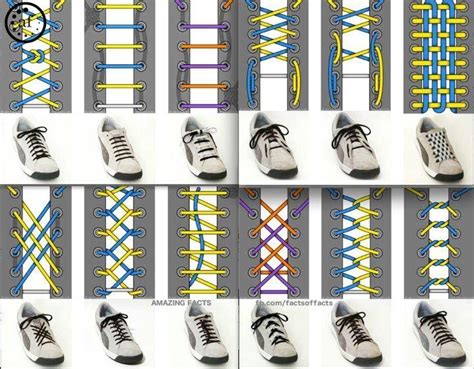 100 Maneras Diferentes Ways To Lace Shoes How To Tie Shoes Pattern