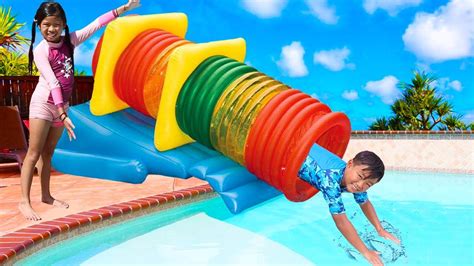 Swimming Pool For Kids With Slide Draw Shenanigan