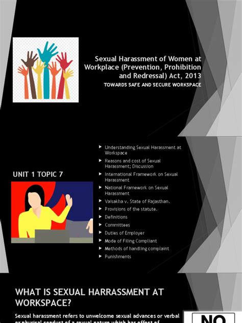 Sexual Harassment Of Women At Workplace Prevention Prohibition And Redressal Act 2013 Pdf