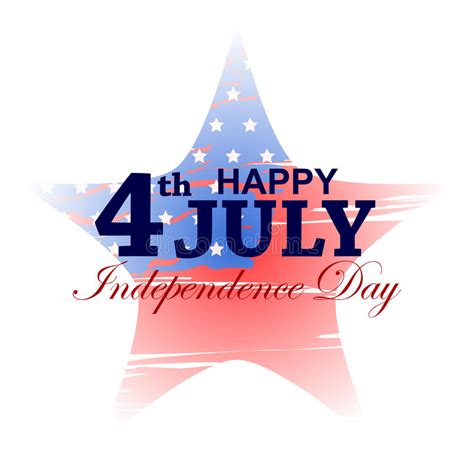 4th Of July Celebration For Happy Independence Day Of America Stock