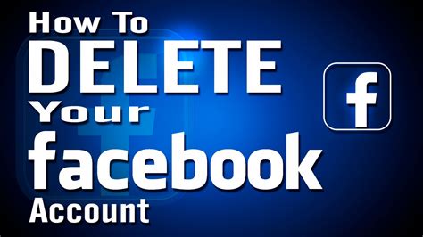 How To Delete Your Facebook Account Permanently Youtube