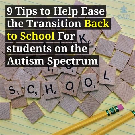 Back To School Transition Tips Autism Speaks Transitioning Back To