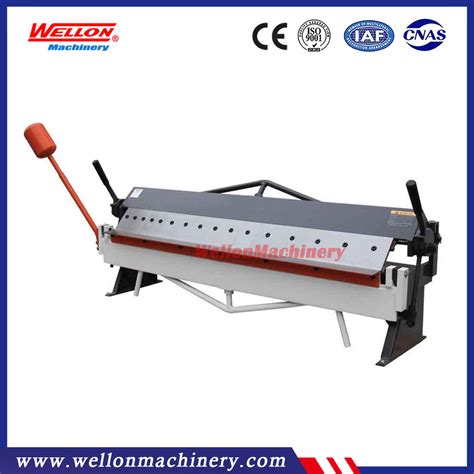 Manual Sheet Metal Bending Machine W15x1220z Plate Folding Machine
