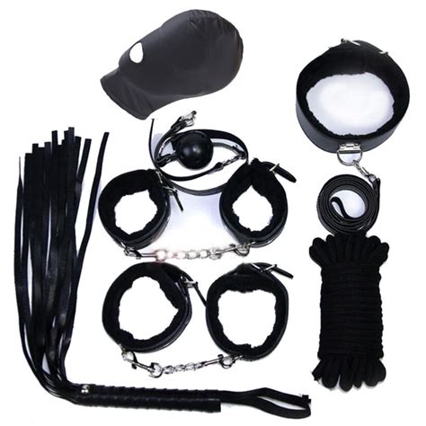Sex Toys For Couples Bondage Restraint Handcuffs Gag Nipple Clamp Bed