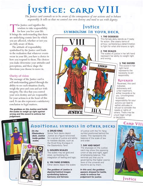 Justice is a major arcana tarot card, numbered either viii or xi, depending on the deck. Justice card | Justice tarot, Tarot learning, Tarot meanings