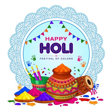Premium Vector Colorful Holi Greeting Festival Of Colors