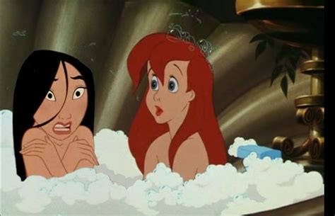 He prepared the cloth he would use to cover her mouth and slowly. mulandeviantart | Mulan and Ariel bath by Lililou33 ...