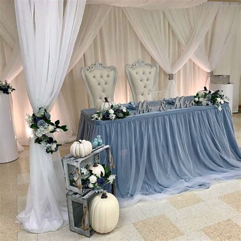 Gorgeous Dusty Blue Wedding Decorations For Fall Weddings In 2021