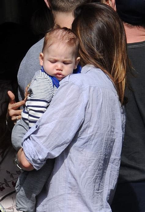 Michelle Monaghan S Four Month Old Son Pictured For First Time On Outing With His Mother Daily