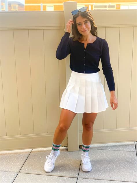 Tennis Skirt Outfit 2 How A Fashion Editor Styles A Tennis Skirt Popsugar Fashion Uk Photo 4