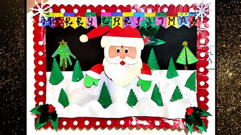 diy christmas notice board decoration ideas for a festive display