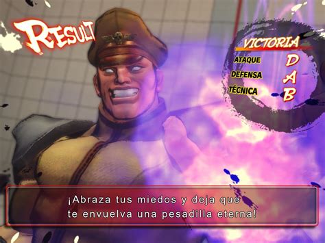 I heard he was in vietnam but then. R.Mika's Training Room: Frases de Victoria SSF IV: M. Bison