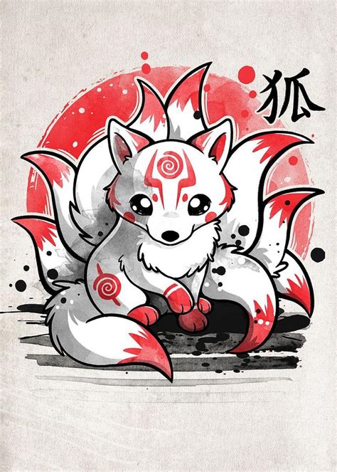 Nine Tailed Fox Spirit Digital Art By Decor Studio Fine Art America