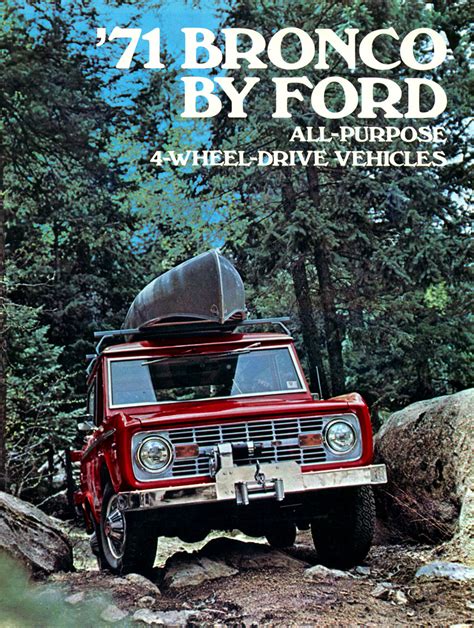 Ford Bronco Brochure