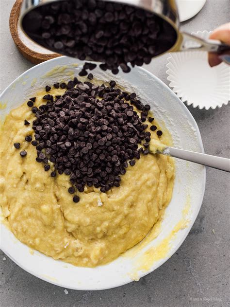 Basic Banana Chocolate Chip Muffin Recipe · I Am A Food Blog I Am A Food Blog