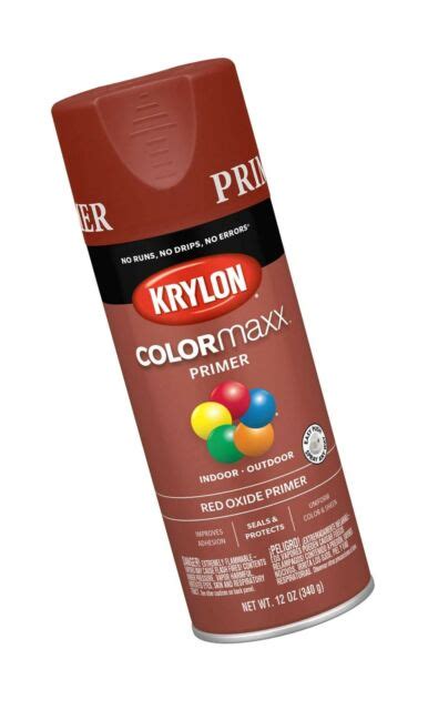 Krylon K05583007 Colormaxx Spray Paint Aerosol Red Oxide Primer Ebay