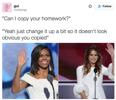 Michelle And Melania Can I Copy Your Homework Know Your Meme