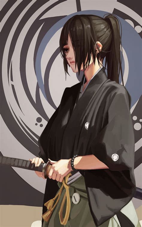Female Samurai Anime Samurai Anime Girl Female 武士 Warrior Emotionless Wife Manga Ronin Fantasy