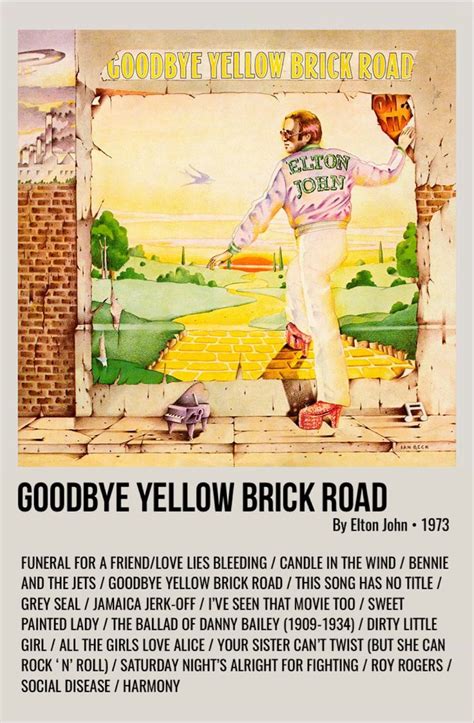 Goodbye Yellow Brick Road Goodbye Yellow Brick Road Rock Album