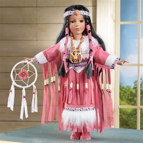elu native american porcelain doll collections etc