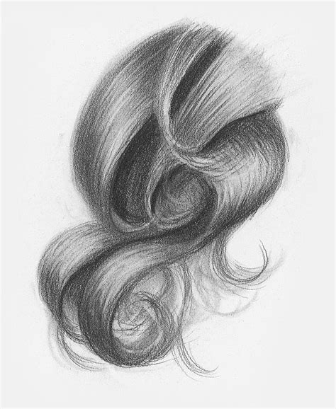 Drawing Hair In Graphite And Colored Pencil How To Draw Hair Drawing