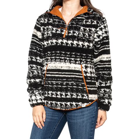 Liv Outdoor Wylie Sherpa Pullover Sweater Zip Neck Save 50