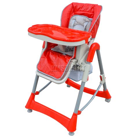 Foldable Baby High Chair Recline Highchair Height Adjustable Feeding