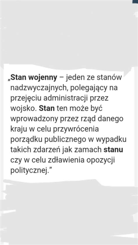 Co To Znaczy Zrobić Komuś Lodzika - Co to znaczy stan wojenny? - Brainly.pl