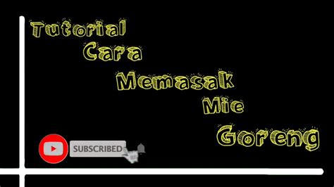 Istilah mie digunakan oleh orang arab, tionghoa, dan italia, merujuk pada adonan kering yang harus direbus dengan air mendidih. Cara Membuat Mie Goreng - YouTube