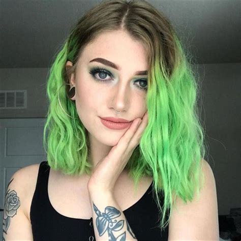 gorgeous green hair color ideas you will love to try this summer green hair green hair color