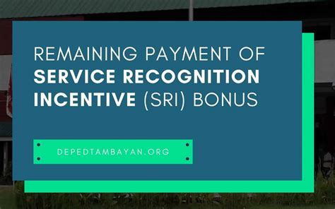 Maybe you provide legal or financial support, a recruitment or training service, technical support or you manufacture a product. Remaining payment of service recognition incentive (SRI) bonus