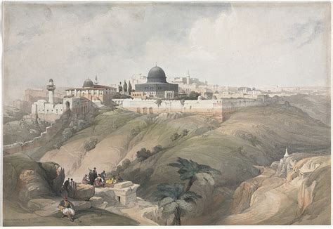 Jérusalem 1839 David Roberts Estampe Dart