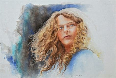 Doris Joa Watercolor Paintings For Sale Watercolor Portrait Painting