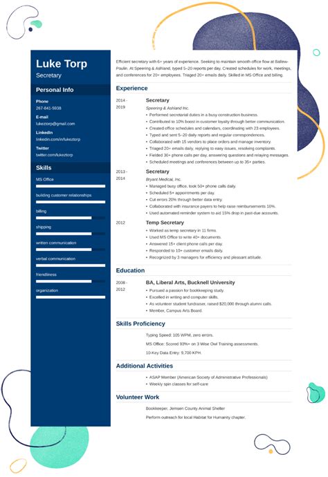 Secretary Resume—examples Skills And Expert Tips In 2024