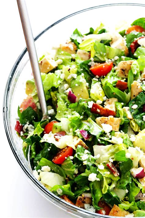 This is one of those old timey recipes that used up leftovers and scraps of ham to make something pretty, filling, and delicious. Chicken, Bacon & Avocado Chopped Salad | Gimme Some Oven