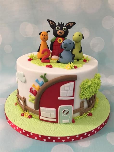 Bing Bunny And Friends Birthday Celebration Cake With House And Tree