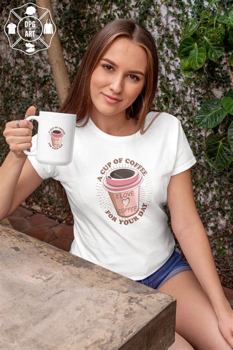 Short Sleeve Unisex T Shirt Print A Cup Of Coffee For Your Etsy Cup