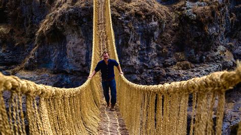 Bbc Four The Inca Masters Of The Clouds Foundations The Keshwa Chaca Rope Bridge
