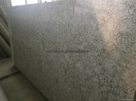 Vein Quartz Stone Caserstone Granite Marble Calacatta Sunshine China