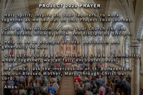 Project 2020 General Information Saint Bonaventure Catholic Church