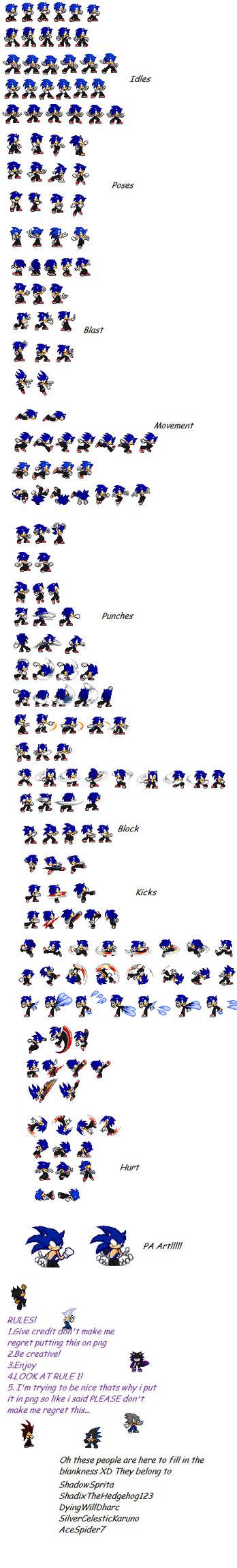 Sonic Ultimate Pants Sheet By Acespider7 On Deviantart
