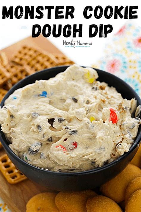 Monster Cookie Dough Dip Monsterifically Delicious Dip Recipe