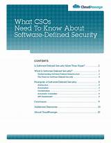 Software Defined Security Pictures